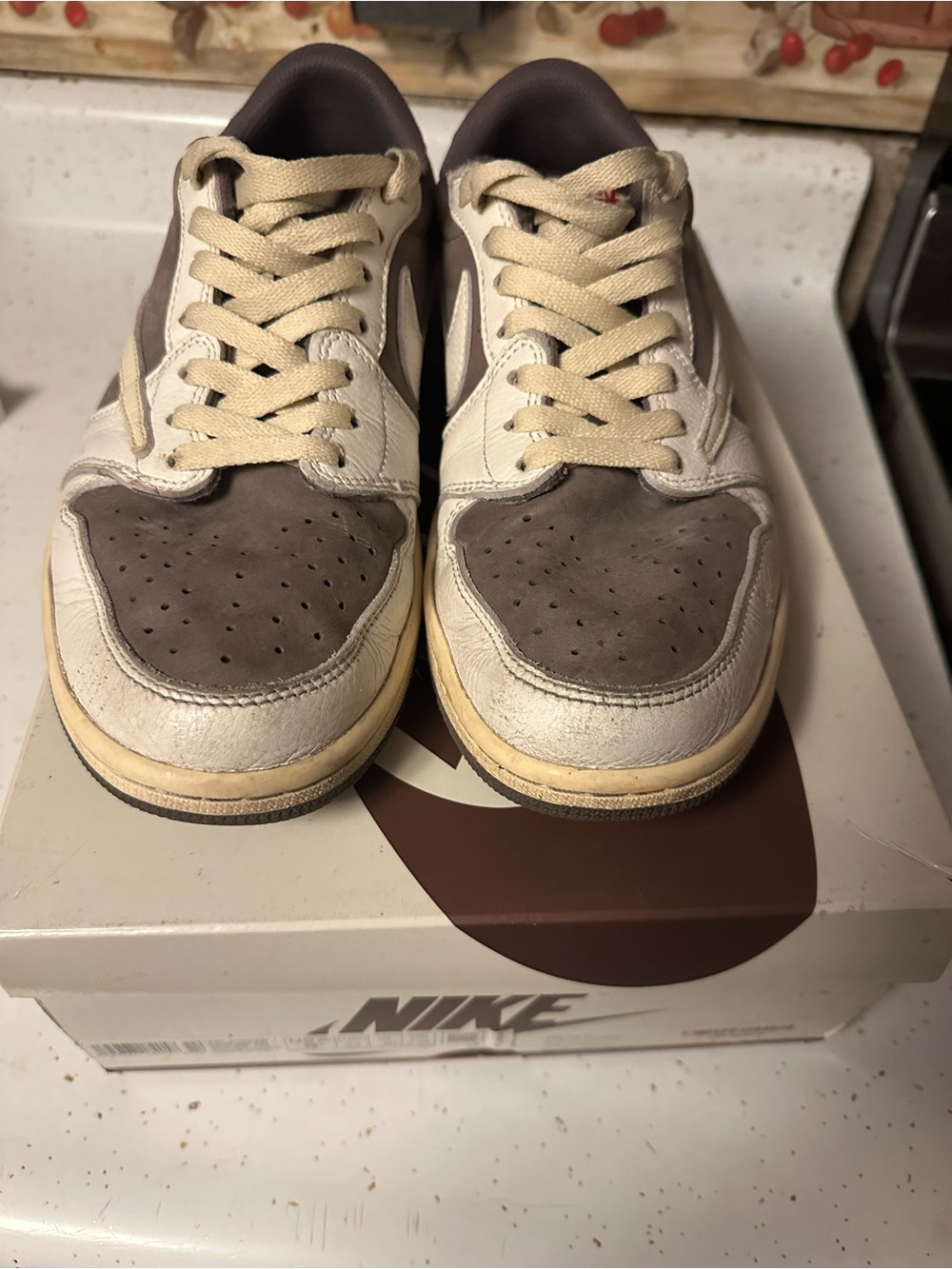 Travis Scott Jordan 1 low revers mocha